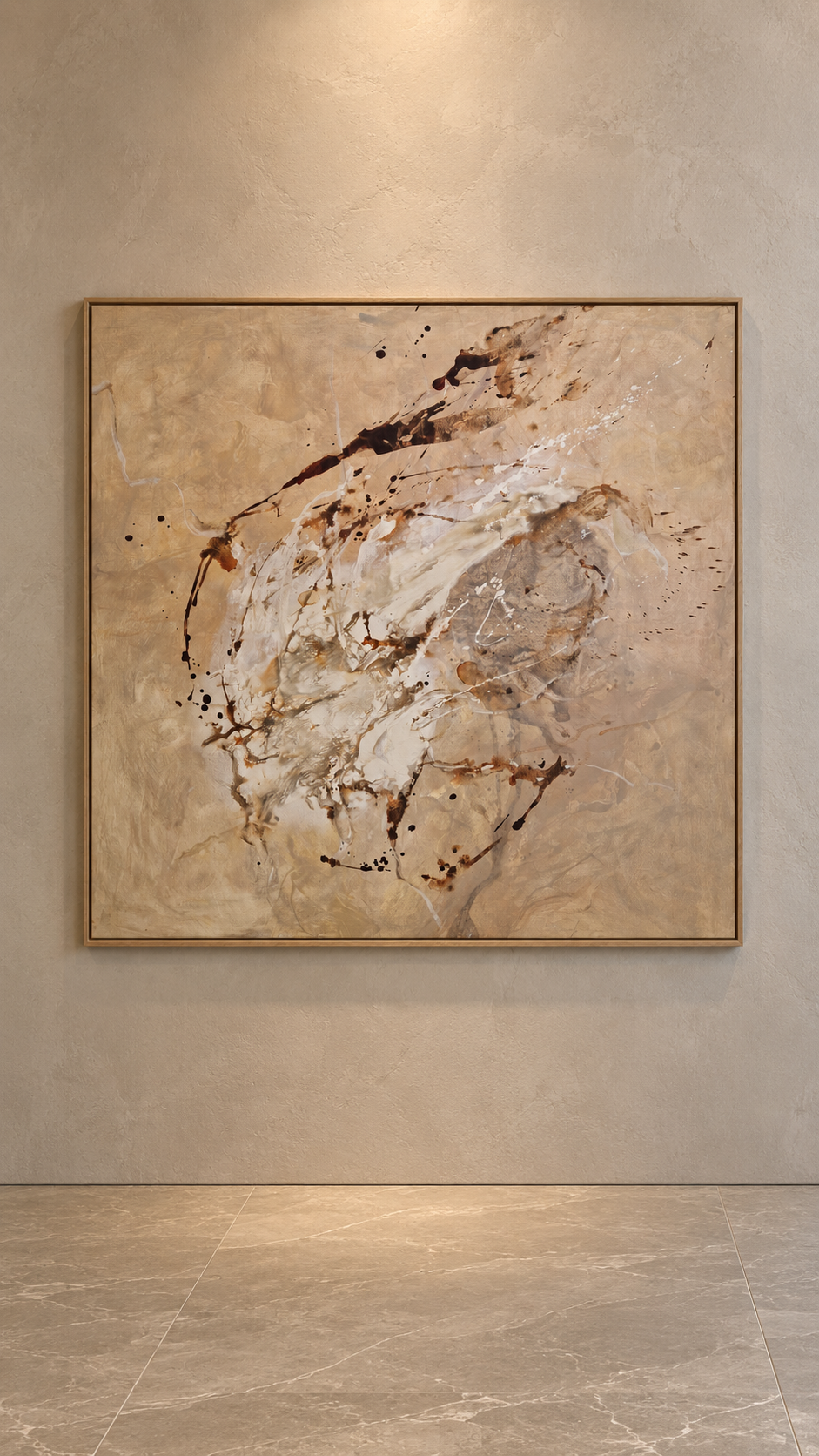 120 x 120 cm - Spilled Coffee